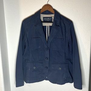 Eddie Bauer Legend Wash Blazer Size 16 (juniors) Navy Blue Formal or Cas…